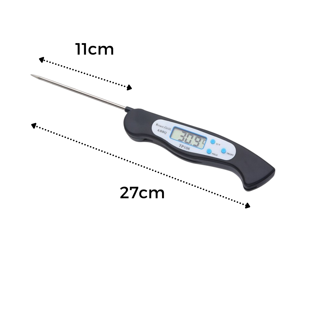 Sammenleggbart digitalt mattermometer med øyeblikkelig avlesing