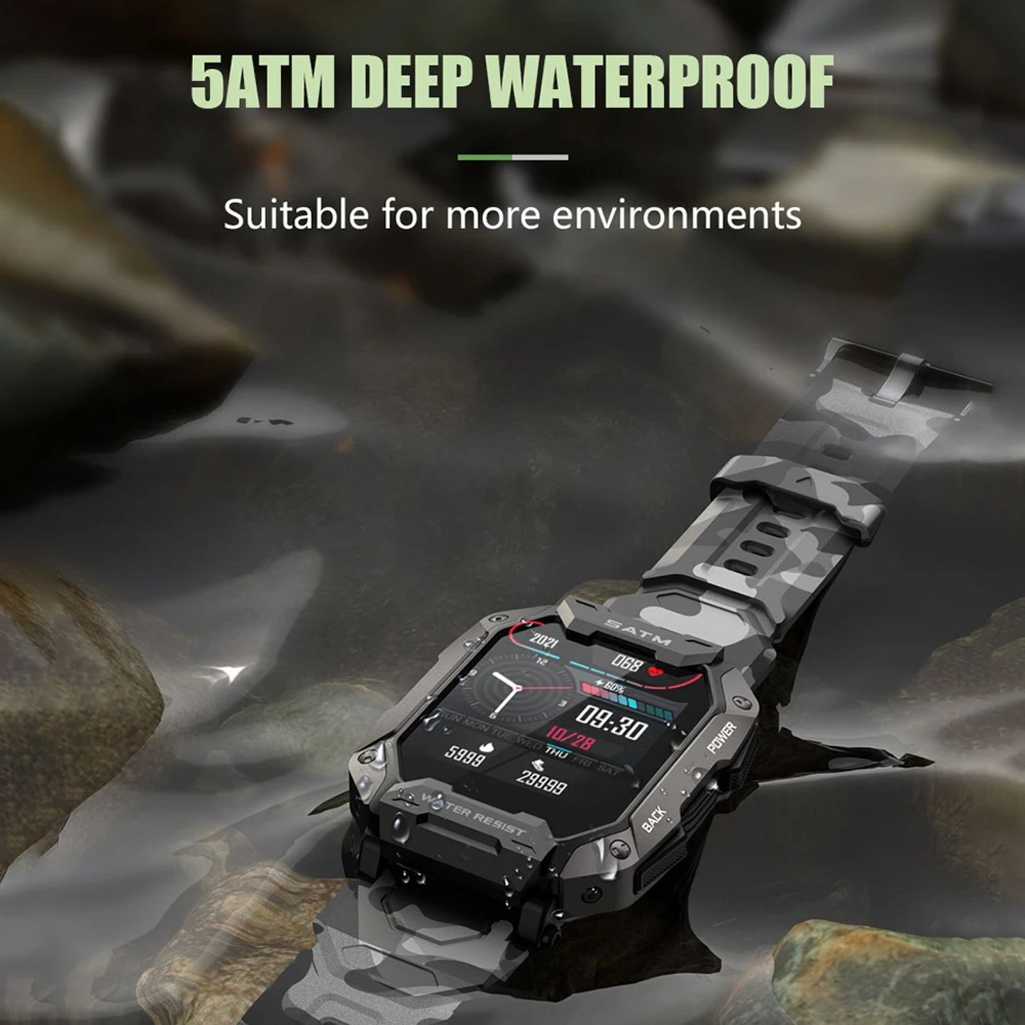 Norvo | Topprangerte militære armé taktiske funksjoner langvarig batteri indestructible robust smartklokke