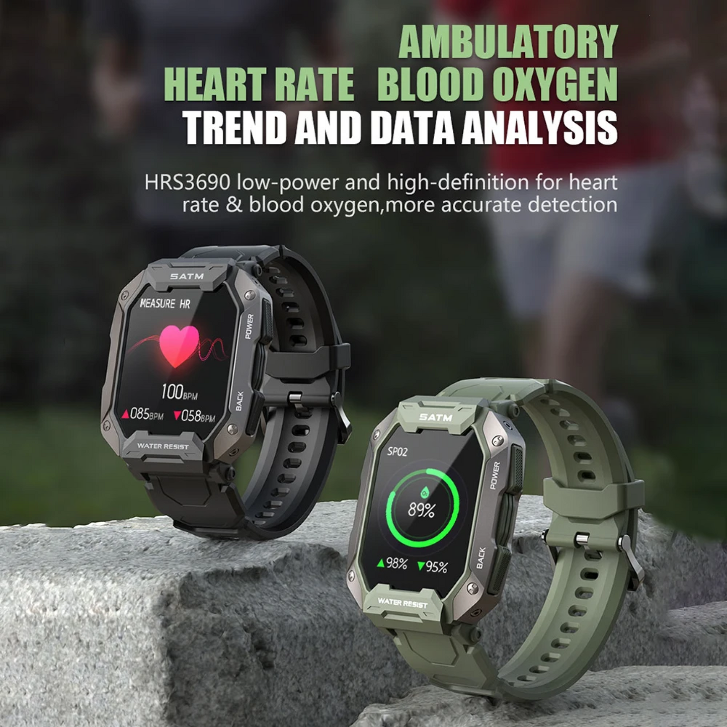 Norvo | Topprangerte militære armé taktiske funksjoner langvarig batteri indestructible robust smartklokke