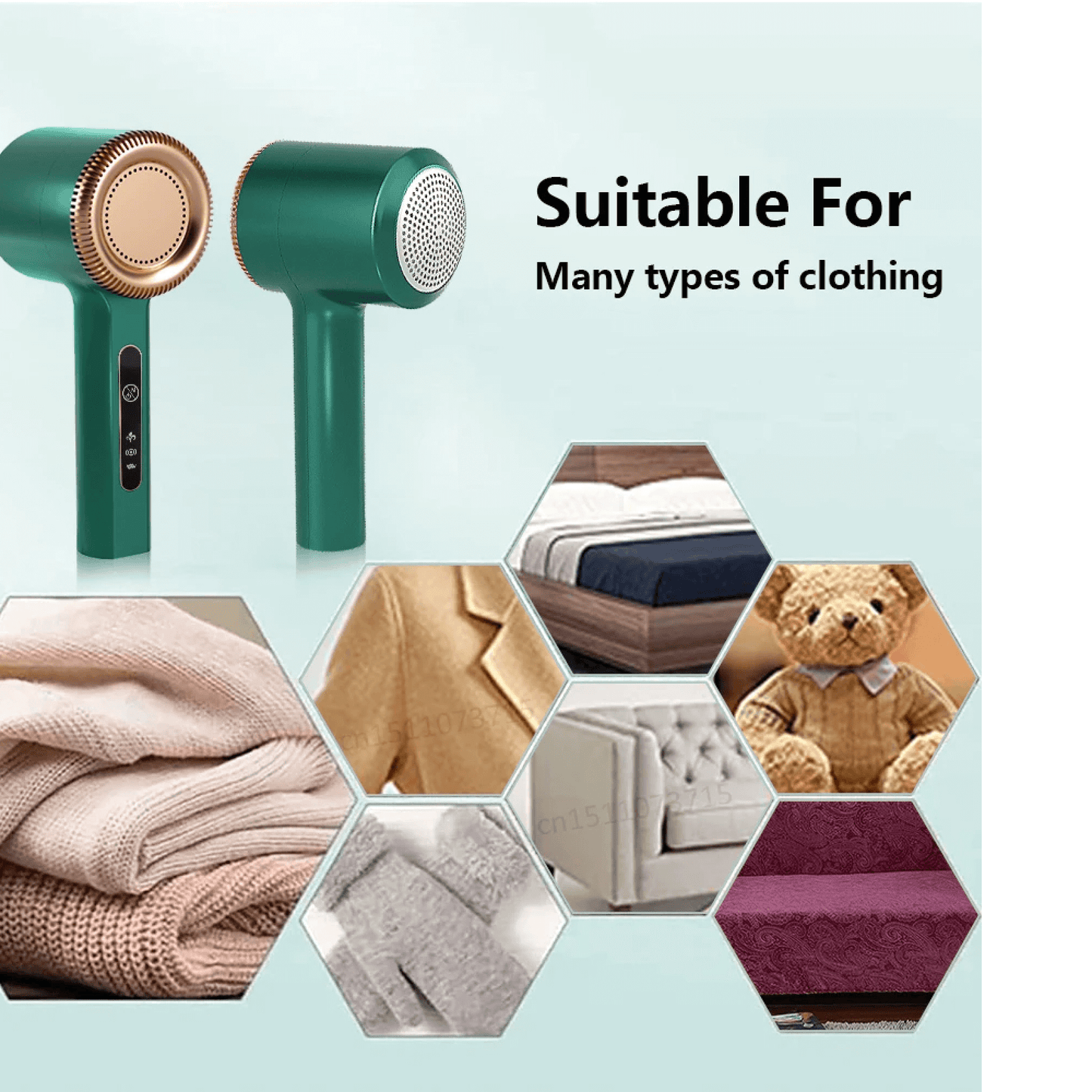 Norvo | Elektrisk Bærbar Lint Boble Fjerner Tekstil Klær Barbermaskin Katt Hår Fjerner for Klær Tepper og Matter