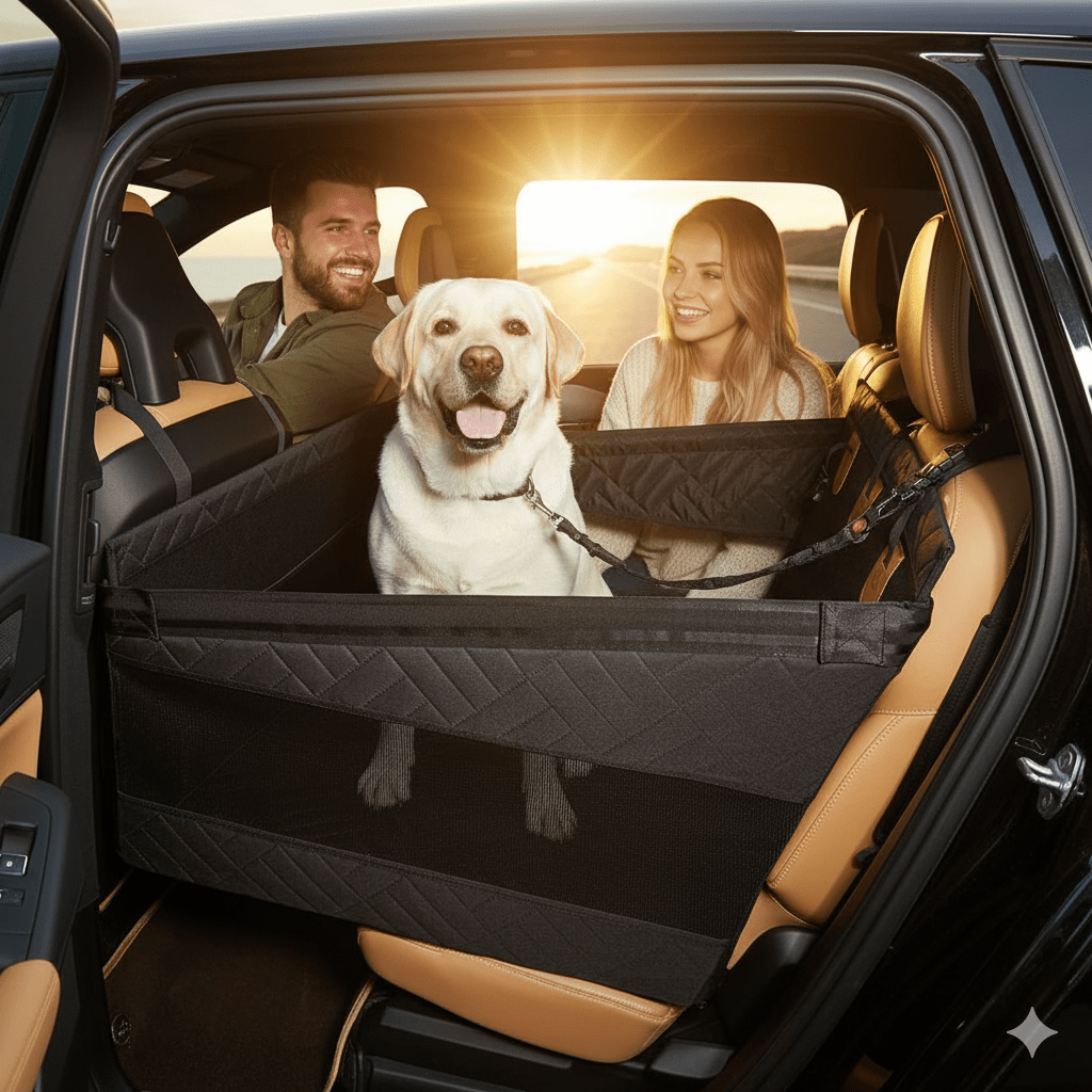 Norvo | Vanntett Hundematte med Minne Skum for Bilen