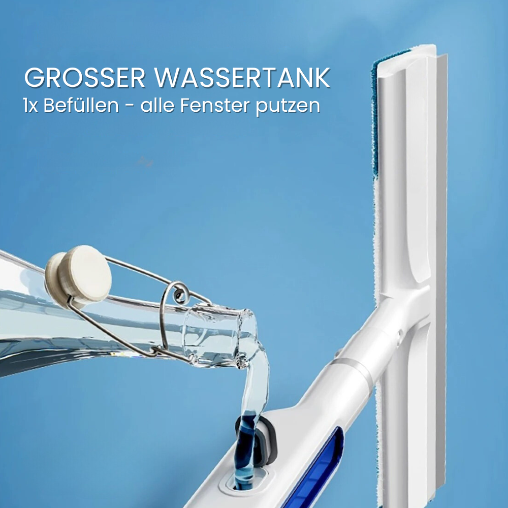 Norvo | 3-i-1 Rotasjonsvindusvasker med Teleskopisk Håndtak og Sprayfunksjon