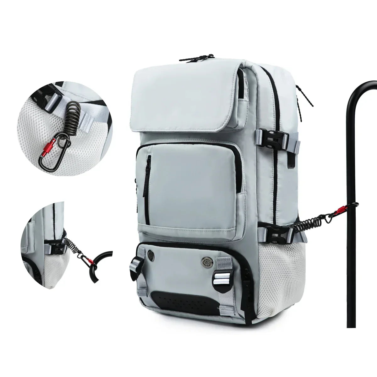 Norvo | TRAVELMAX Pack – Stor vanntett reise ryggsekk med USB-ladeport