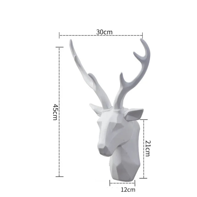 Norvo | Magnificent | 3D-Hjort Hode Vegg Dekorasjon