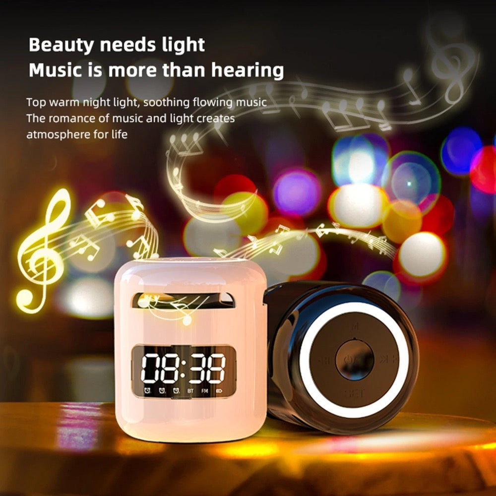 Norvo | Bluetooth Høyttaler med FM Radio Vekkerklokke