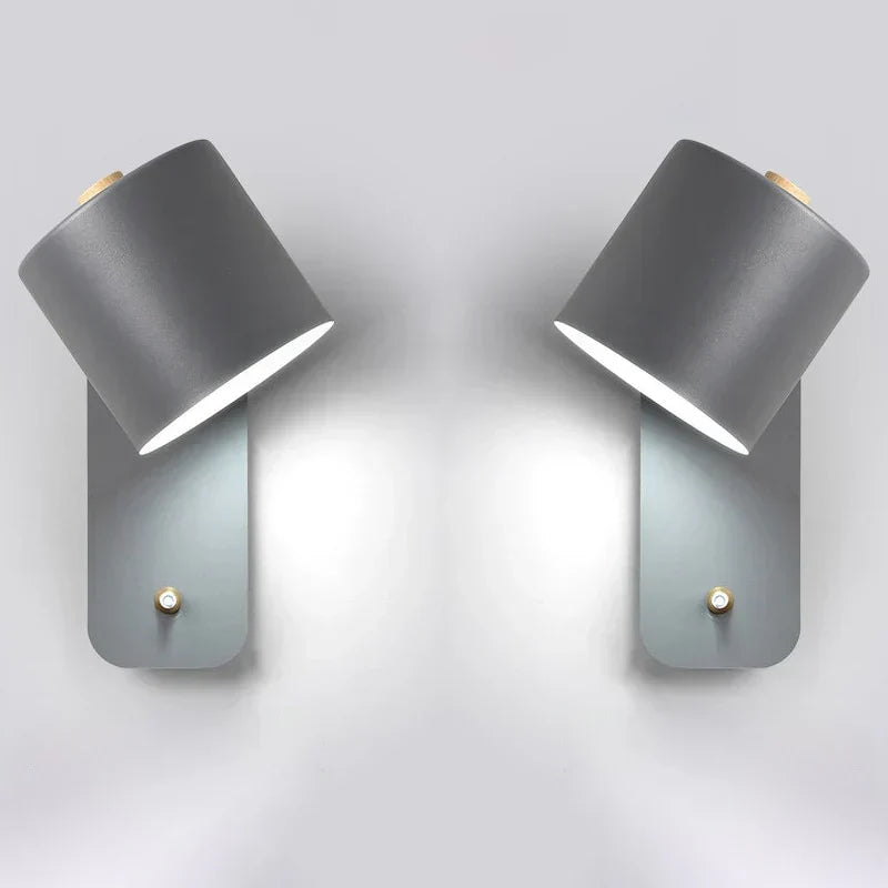 Norvo | Moderne LED Vegglamper med Bryter Innendørs Hjemmedekor Lys