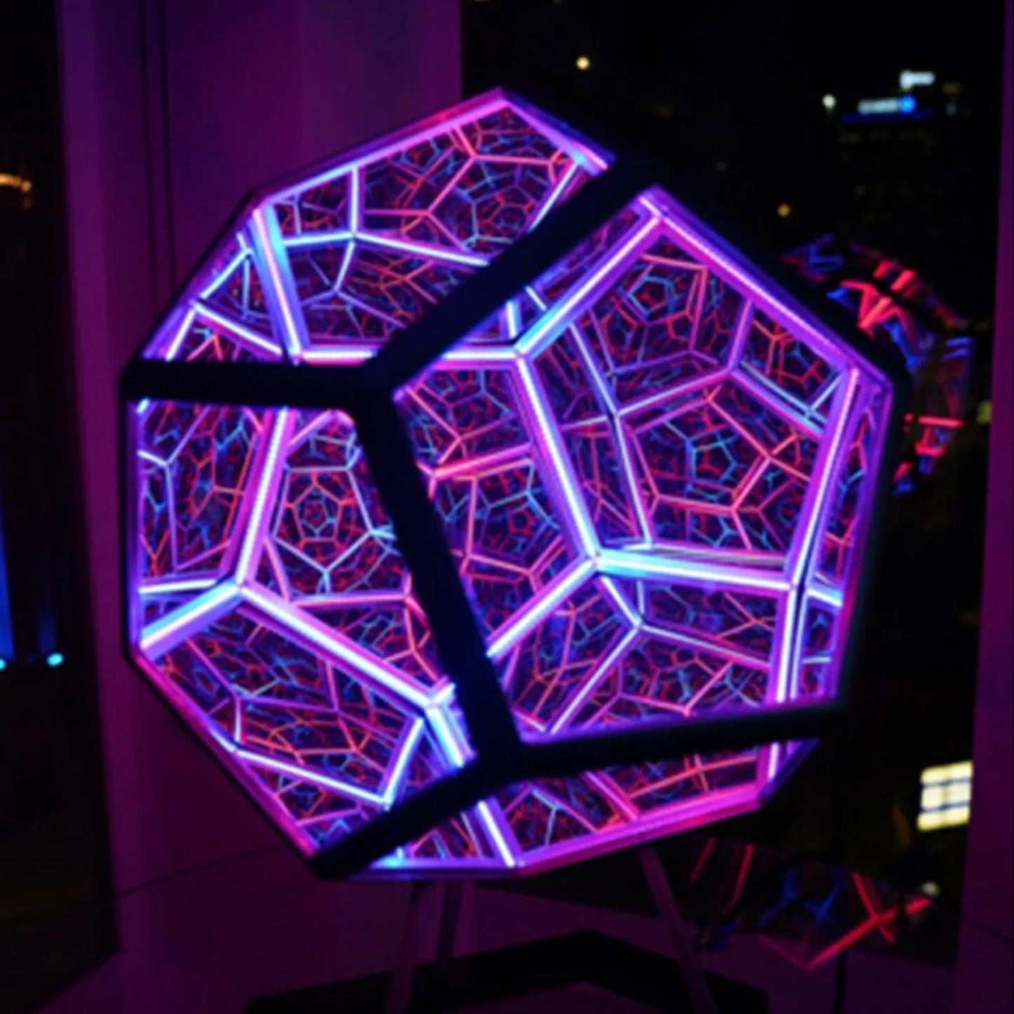 Norvo Infinite Dodecahedron Color Art Light Usb Charging Decorative Lamp Home Desktop Decoration Aesthetic Room Decor