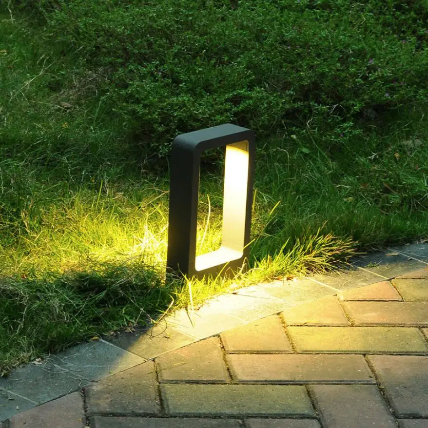 Norvo | 15W LED hagen lampe: aluminiumstolpe lampe for utendørs gårdsplass, villa landskapsbelysning