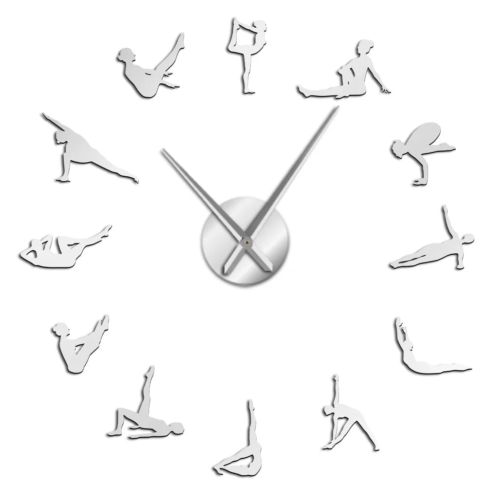 Norvo | Pilates Poses DIY Veggklokke
