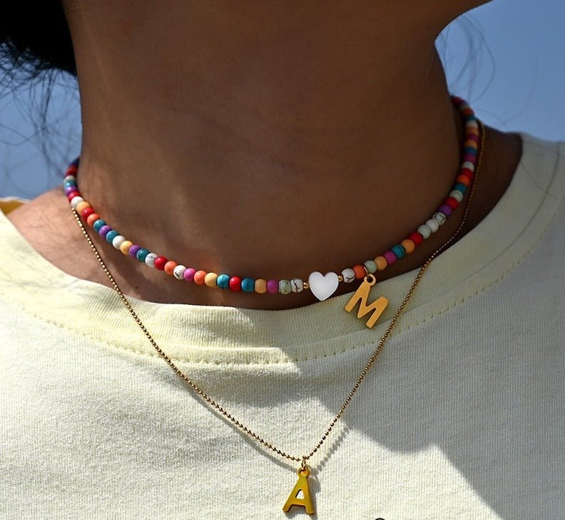 Norvo | Perle Smykke med Bokstav Anheng