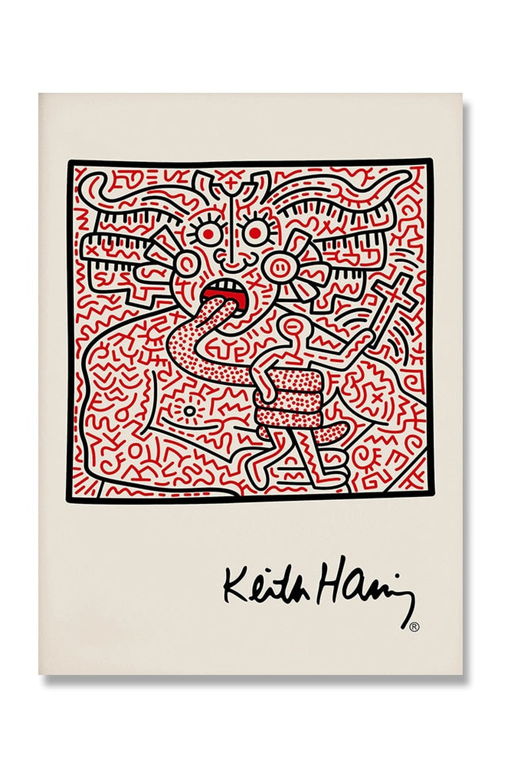 Norvo | Keith Haring Inspirert Lerretskunst