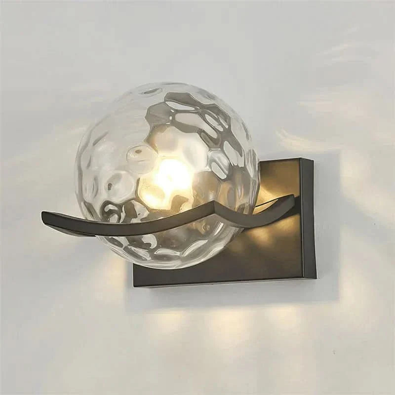 Norvo | Moderne LED Vegglampe med Glasspanel