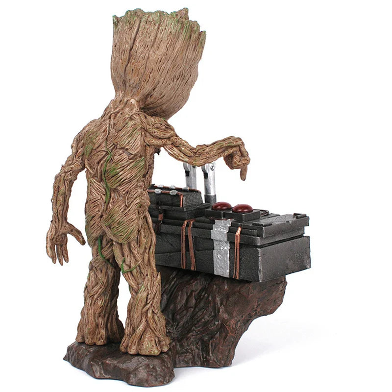 Søt Baby Groot PVC Figur - Marvel Guardians of the Galaxy Action Statue, Bedårende Tre Mann Samleobjekt Gave til Fans