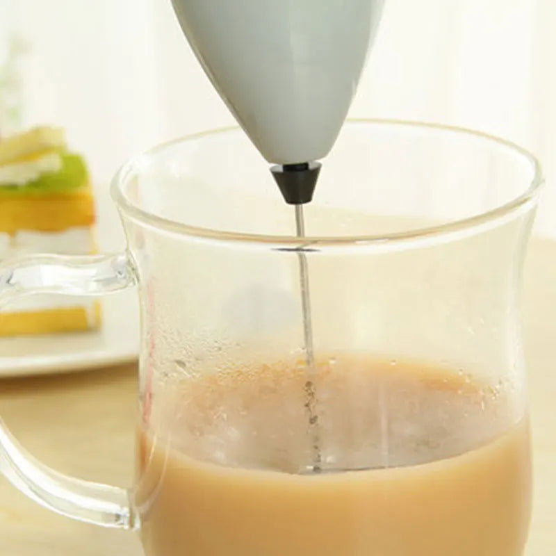 Norvo | Trådløs elektrisk melkeskummer & kaffemikser: Mini-stasjonærmikser for cappuccino, matlaging og mer!