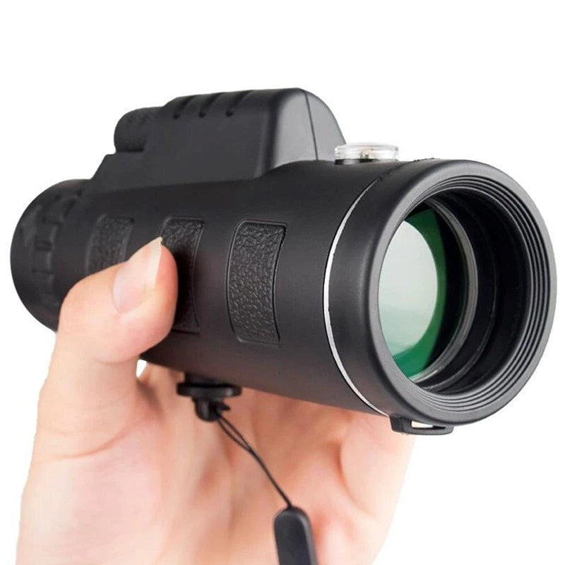 Norvo | Starscope HD Monokular – Høytytende Vanntett Teleskop med Smartphone Holder & Stativ