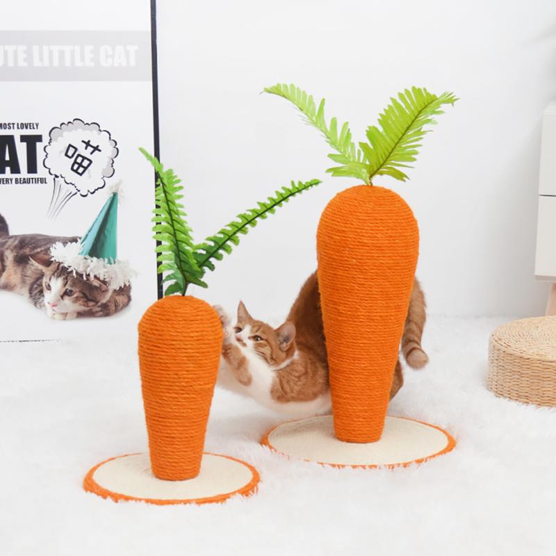 Norvo | Sisal Gulrot Katteklo Post | Holdbar & Morsom For Alle Katter