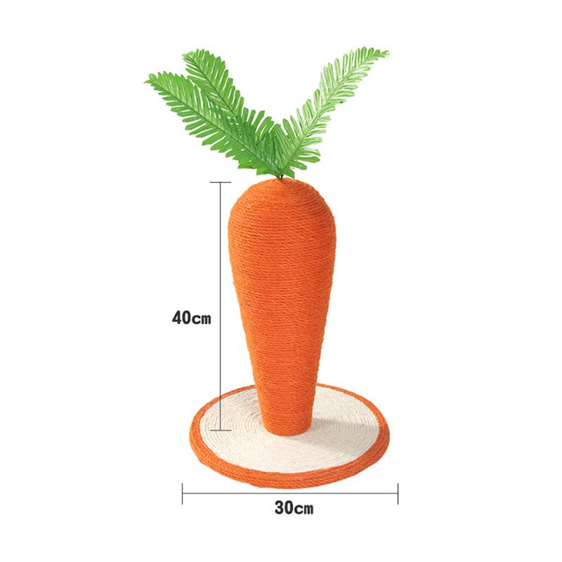 Norvo | Sisal Gulrot Katteklo Post | Holdbar & Morsom For Alle Katter