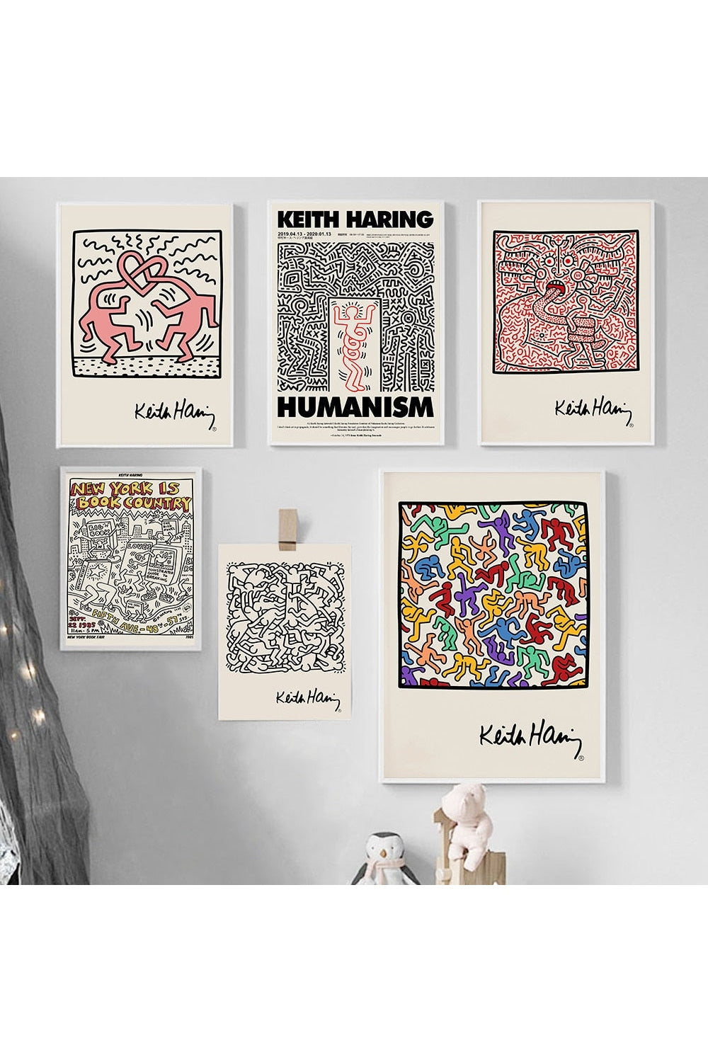 Norvo | Keith Haring Inspirert Lerretskunst