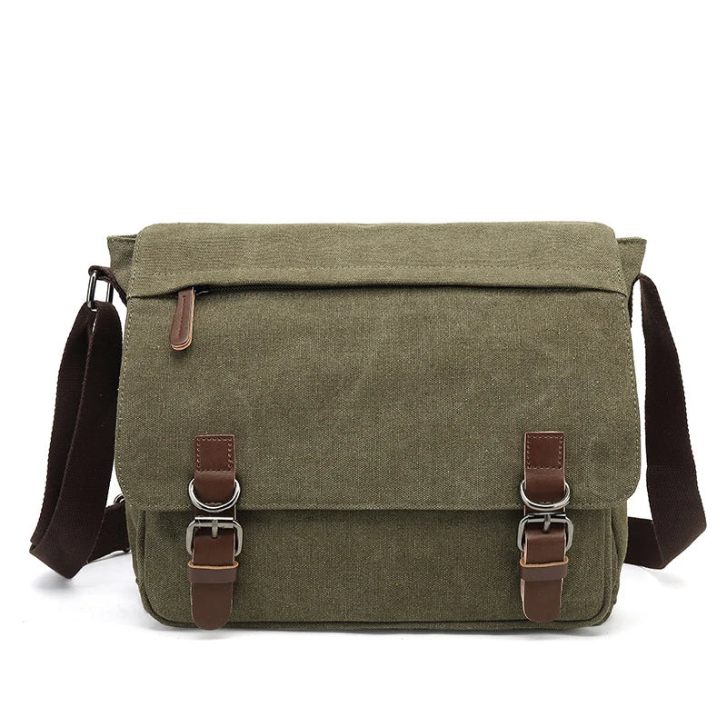Norvo | Carlos – Robust Herresekk for Daglig Bruk | Slitesterk Lerret Crossbody Bag