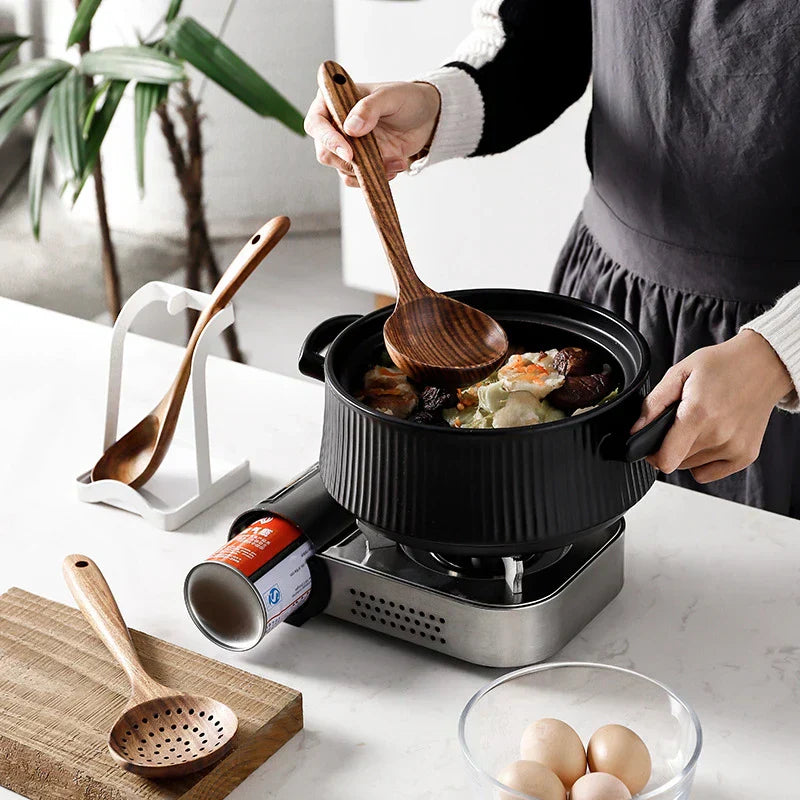 Norvo | TeakChef 7-dels Kjøkkenverktøy Sett – Premium Teak Kjøkkenverktøy for Stil & Funksjonalitet