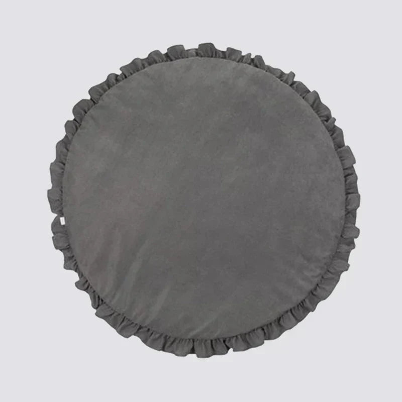 CozyCotton Rund Matte – Myk Lek- og Krabbe Matte