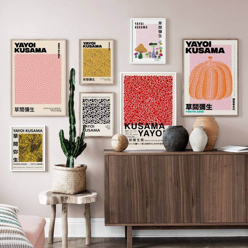 Norvo | Yayoi Kusama Abstrakt Premium Plakat