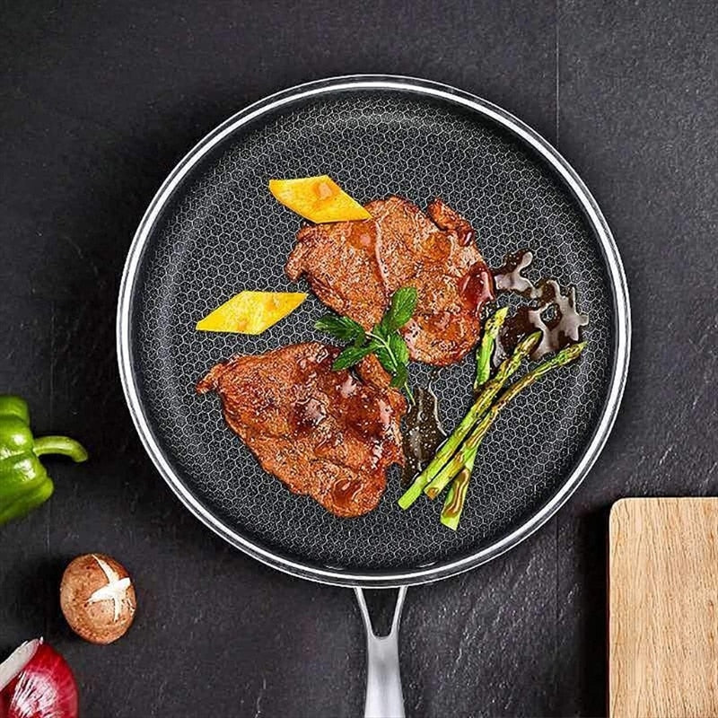 Stekepanne – Non-stick belegg – Rustfritt stål – Non-stick belegg