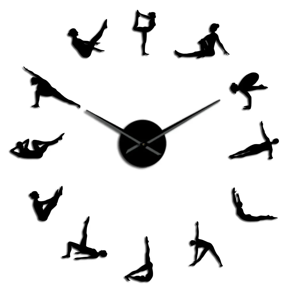 Norvo | Pilates Poses DIY Veggklokke