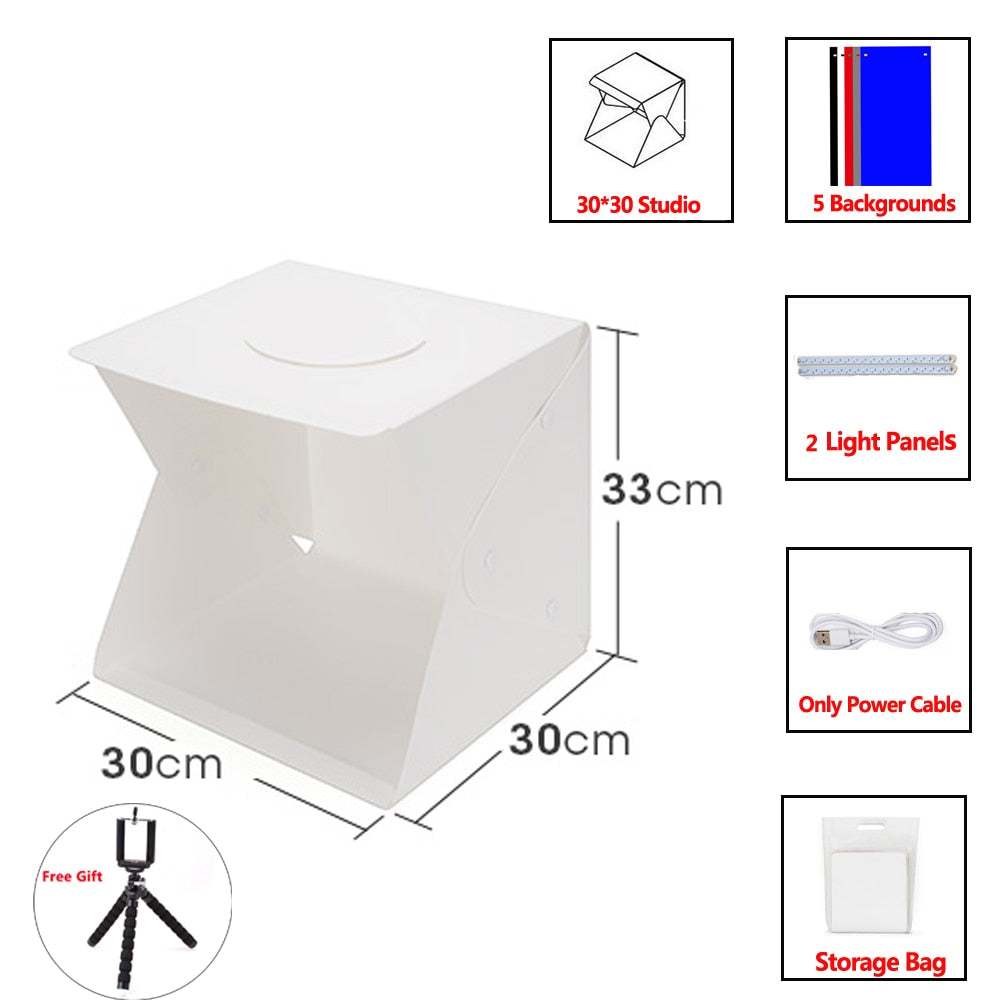 Fotostudio Lightbox (+ GRATIS stativ)