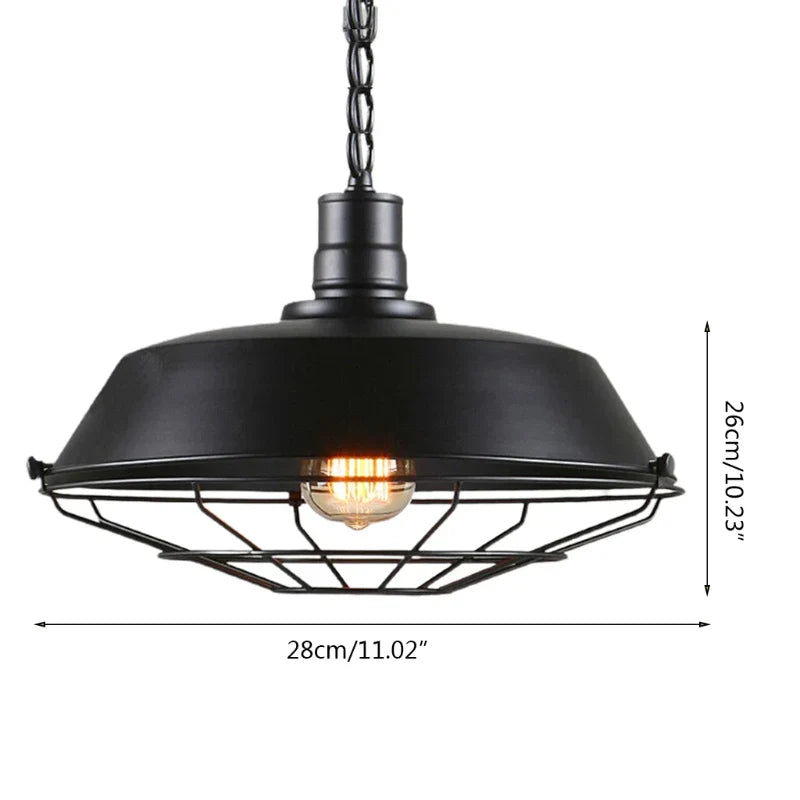 Norvo | Vintage Loft Pendelampe: Industriell Retro Jern Taklampe Krone for Stue, Restaurant, Bar, Kjøkken