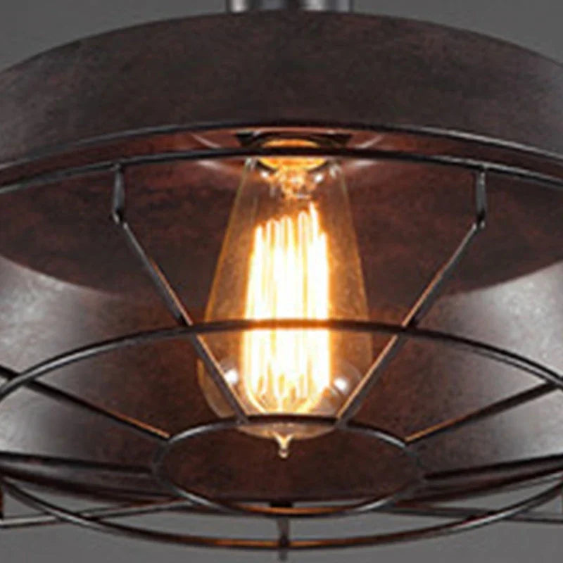 Norvo | Vintage Loft Pendelampe: Industriell Retro Jern Taklampe Krone for Stue, Restaurant, Bar, Kjøkken
