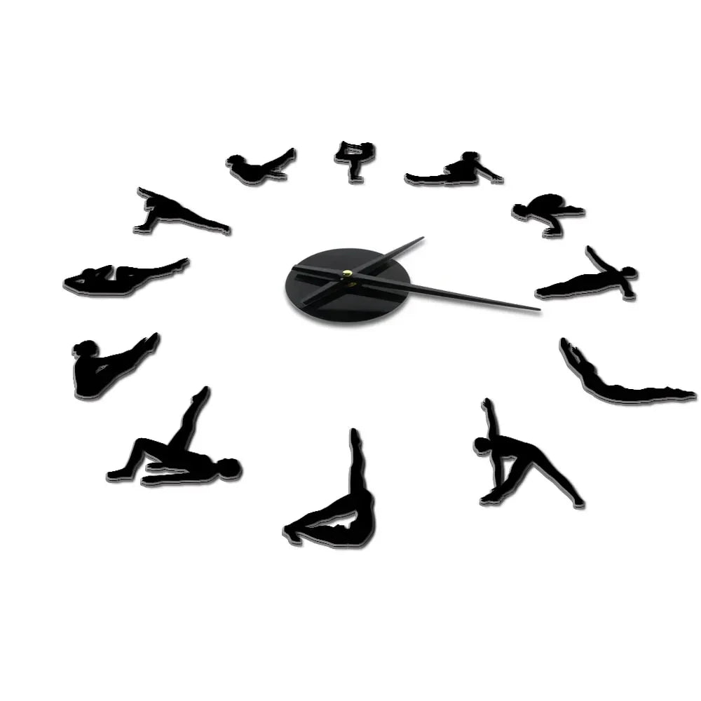Norvo | Pilates Poses DIY Veggklokke