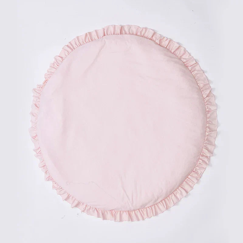 CozyCotton Rund Matte – Myk Lek- og Krabbe Matte