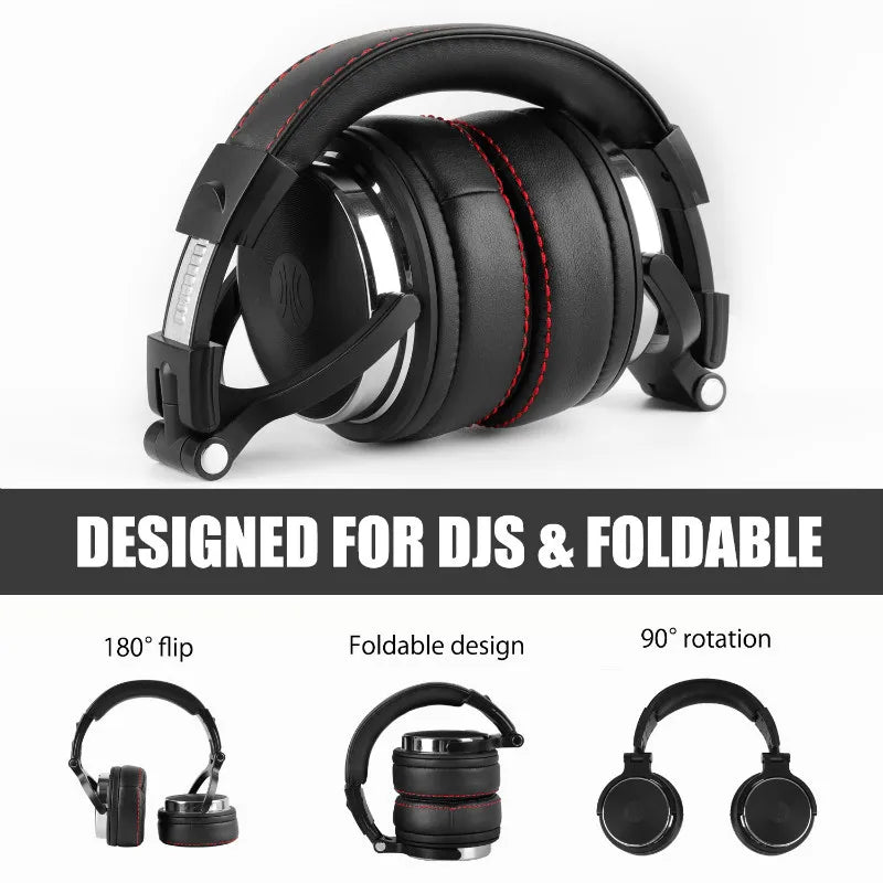 Oneodio Kablet Studio Pro 50 & Pro 30 DJ Hodetelefoner med Mikrofon - TWS Støydempende HiFi Stereo Dynamisk Hodesett