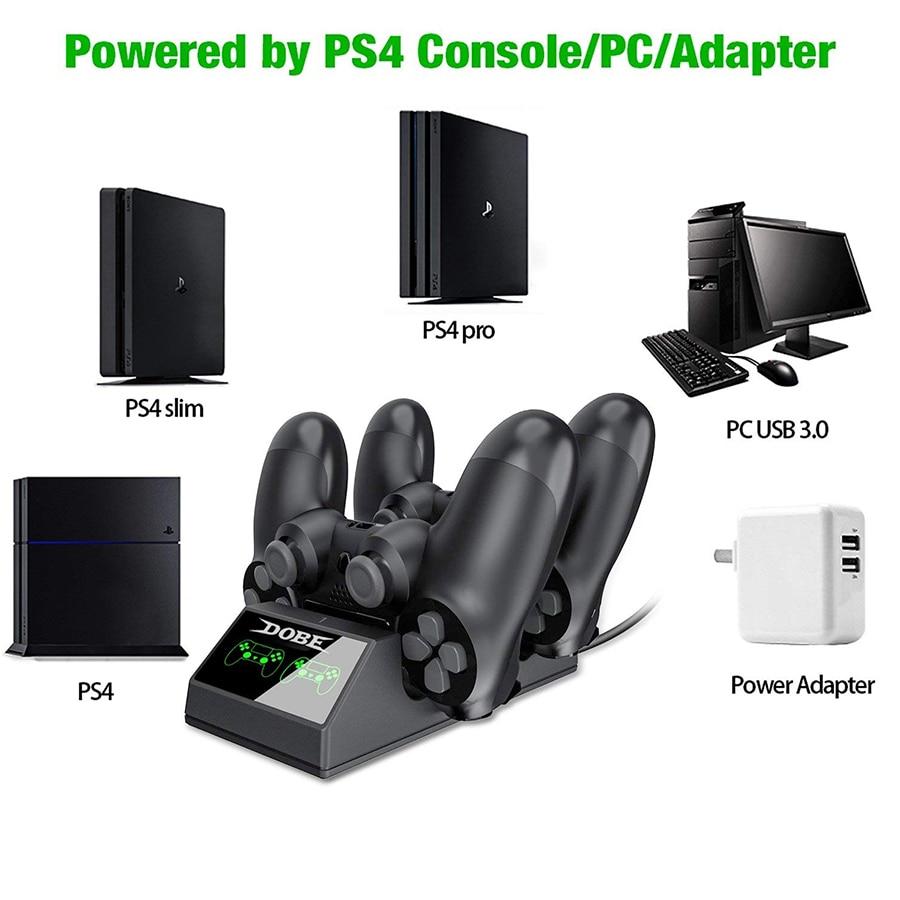 Norvo | PS4 Lader Dock - To Kontroller PS4 Lader Dock