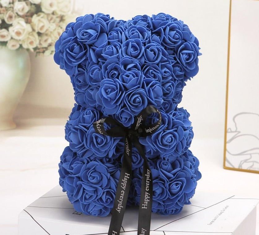 Norvo | Rose Bear Uk | Håndlaget Luksus Blomsterrose Kjærlighets Teddybjørn