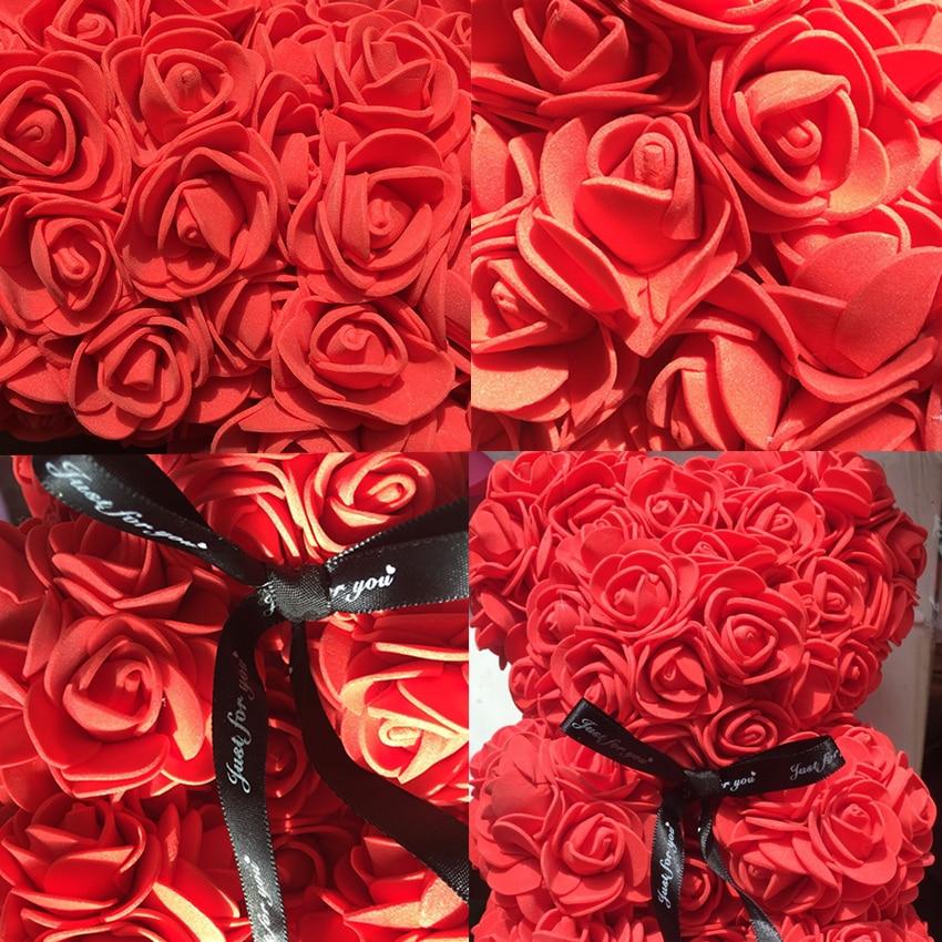 Norvo | Rose Bear Uk | Håndlaget Luksus Blomsterrose Kjærlighets Teddybjørn