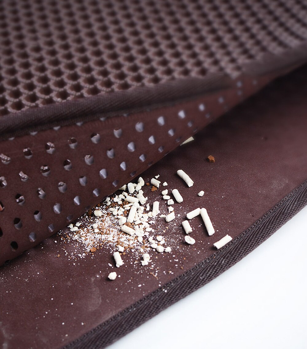 Praktisk matte mot kattebakkeboller