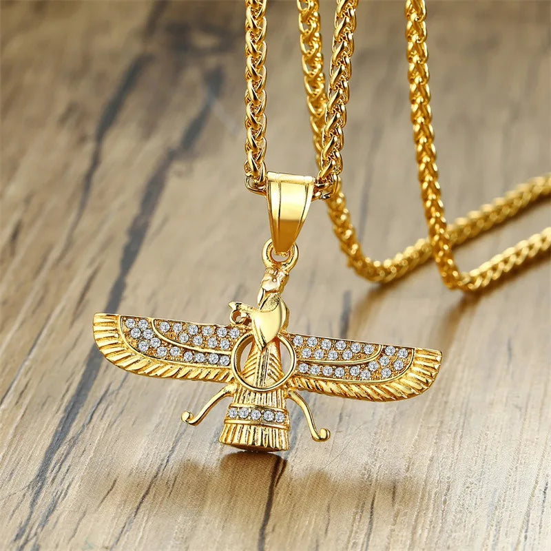 Norvo | Rhinestone Ahura Mazda Zoroastrisk Anheng Smykke