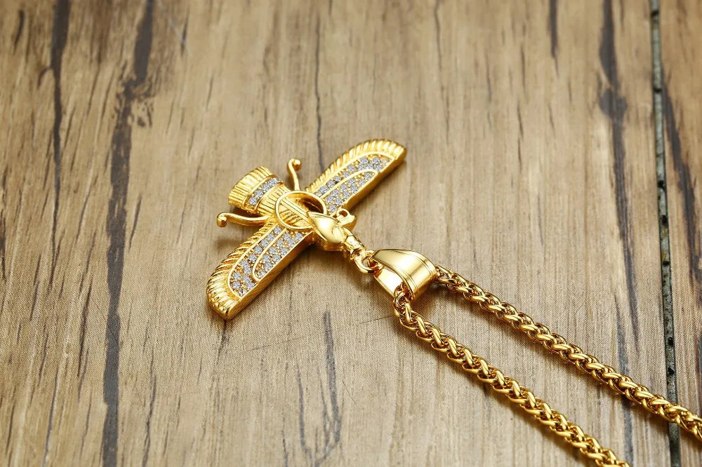 Norvo | Rhinestone Ahura Mazda Zoroastrisk Anheng Smykke