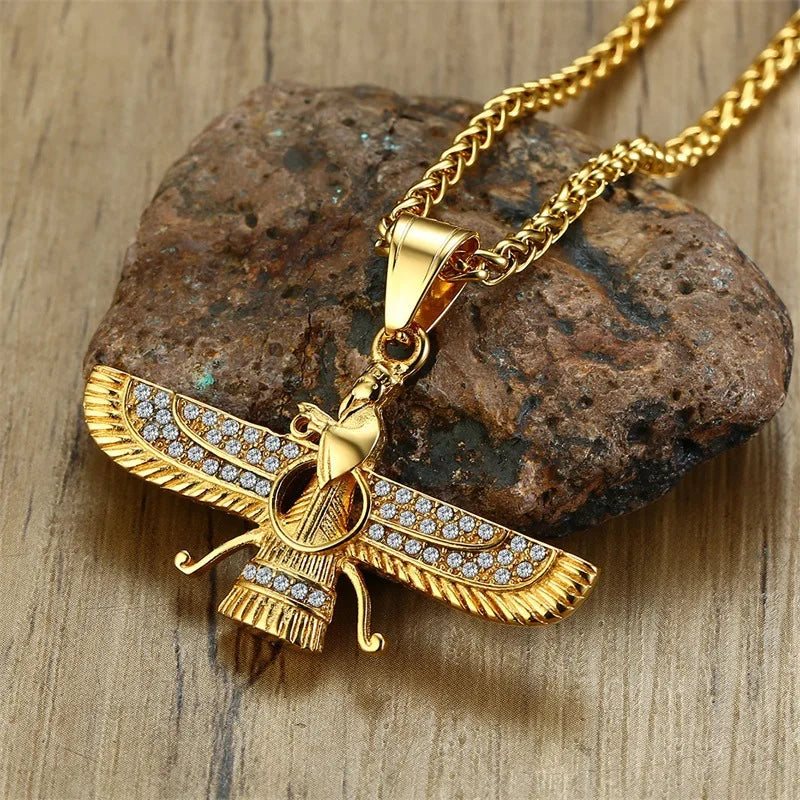 Norvo | Rhinestone Ahura Mazda Zoroastrisk Anheng Smykke
