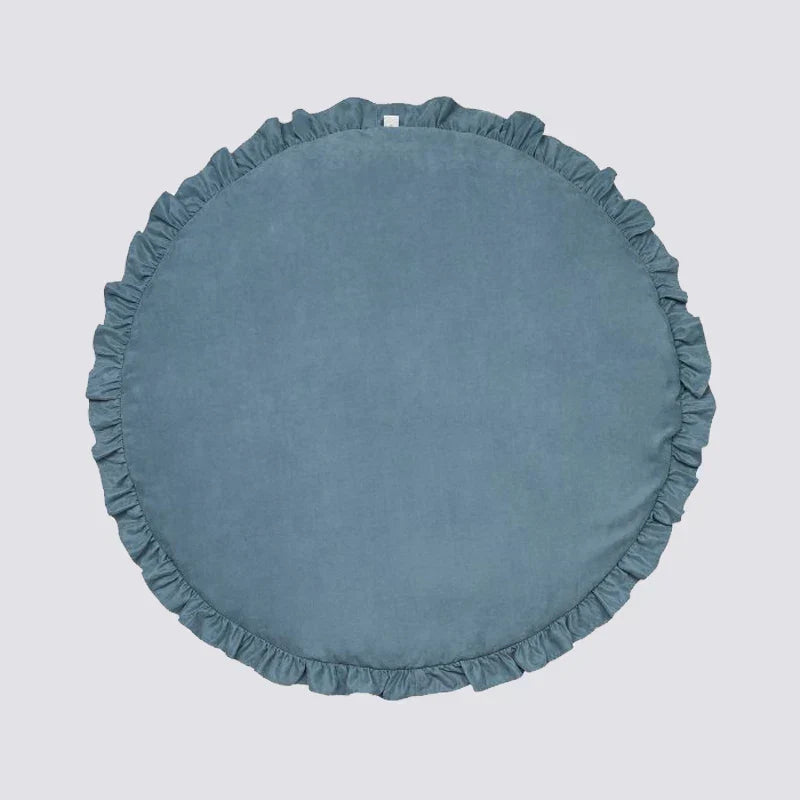 CozyCotton Rund Matte – Myk Lek- og Krabbe Matte
