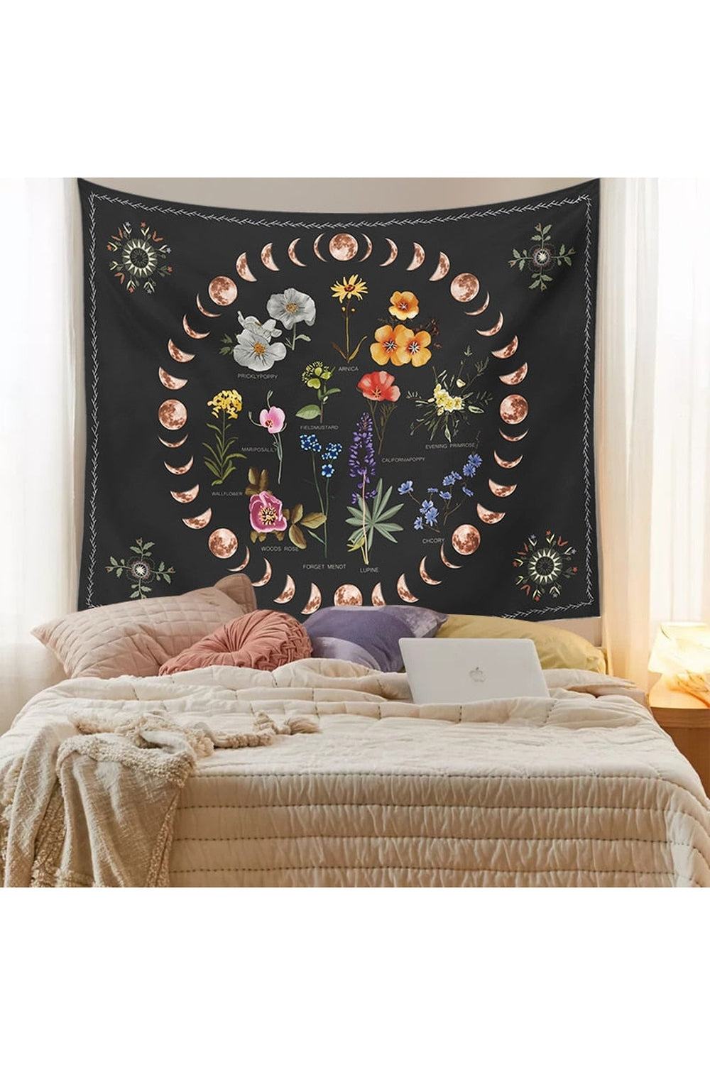 Himmelsk Botanisk Tapestry