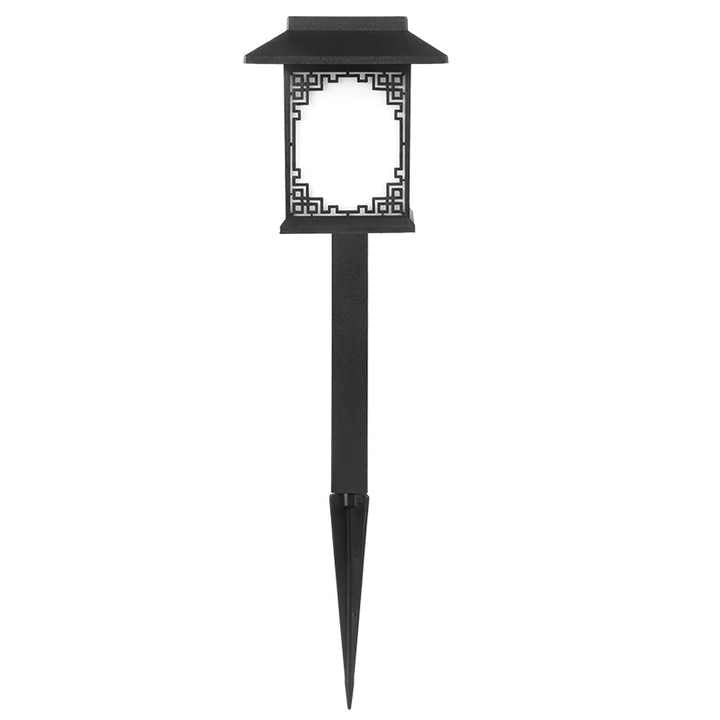Norvo | Solar LED Hage Lampe – Stor Firkantet Lampe med Varmt Lys og Dobbelt Bruk