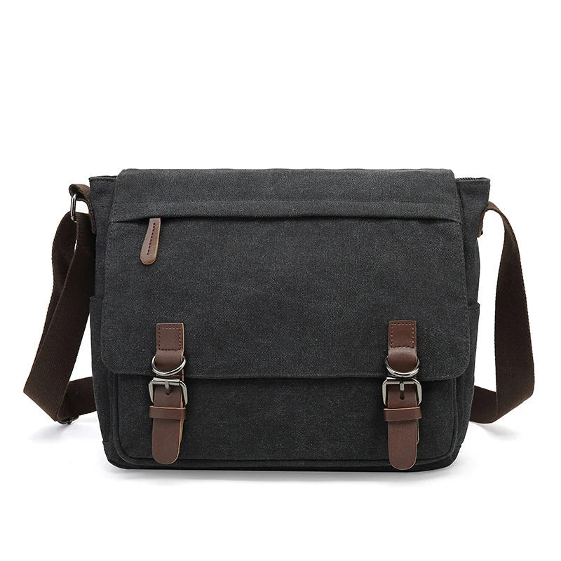 Norvo | Carlos – Robust Herresekk for Daglig Bruk | Slitesterk Lerret Crossbody Bag