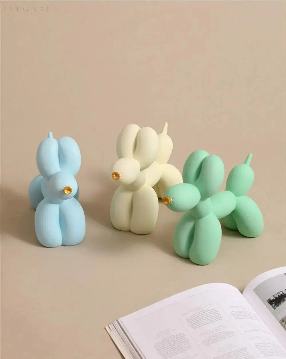Norvo | PuffGlow - Golden Snout Ballong Skulptur