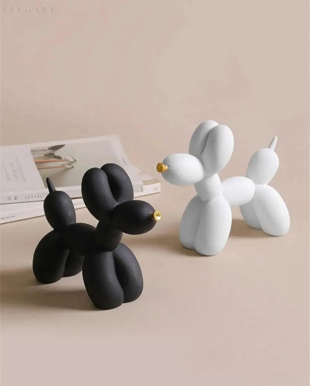 Norvo | PuffGlow - Golden Snout Ballong Skulptur