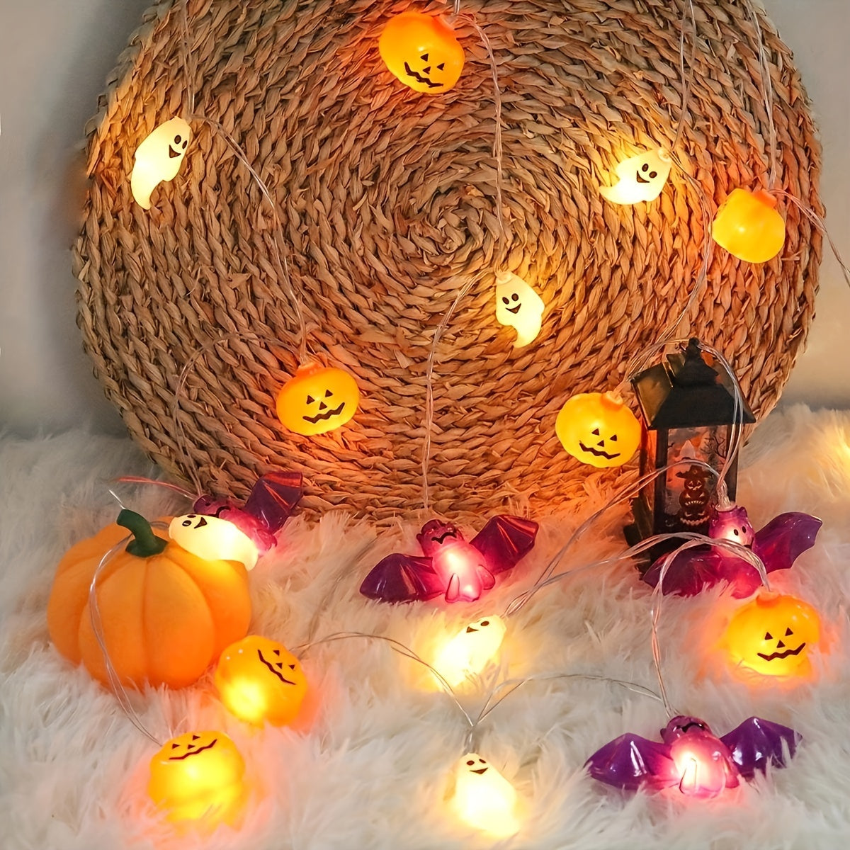Norvo | Spooky Halloween Lyskilder – Batteridrevet Gresskar Design