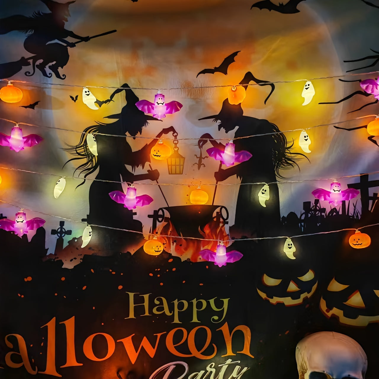 Norvo | Spooky Halloween Lyskilder – Batteridrevet Gresskar Design