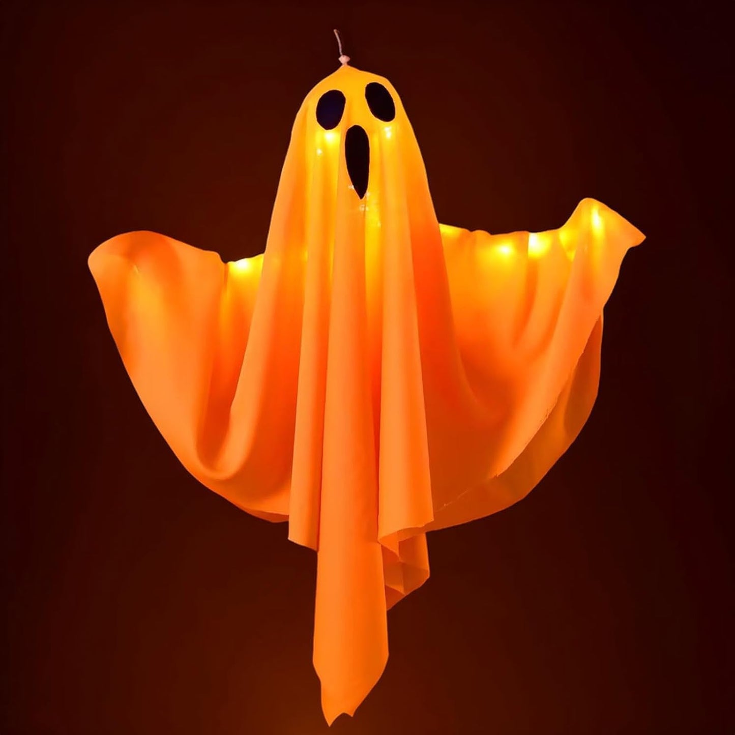 Norvo | Spooky Halloween Tofabrik Gespenst Hengelys for Festdekor